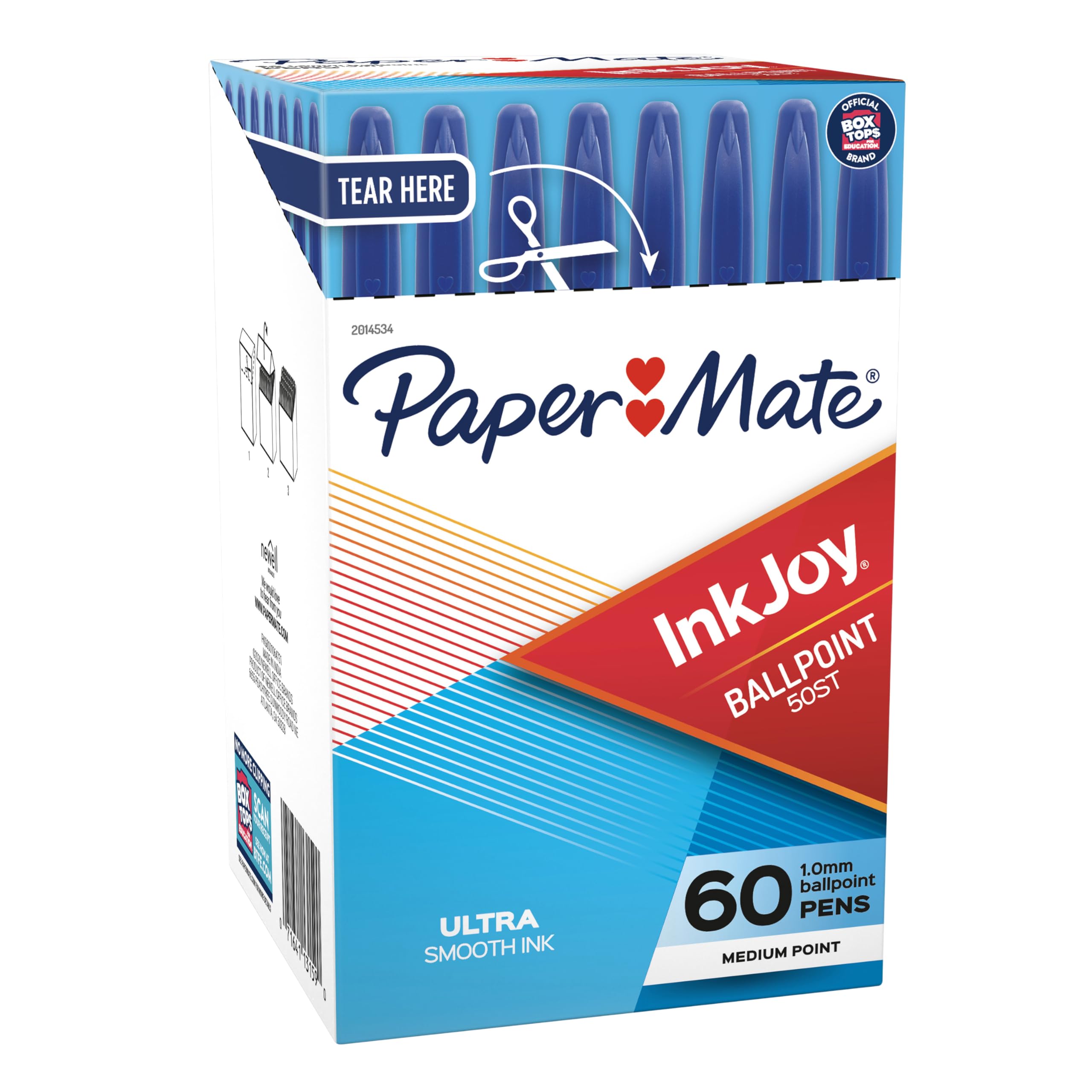 

Шариковые ручки Papermate 2014534 InkJoy 50ST, синие, 60 штук, 1,0 мм.44; - синий