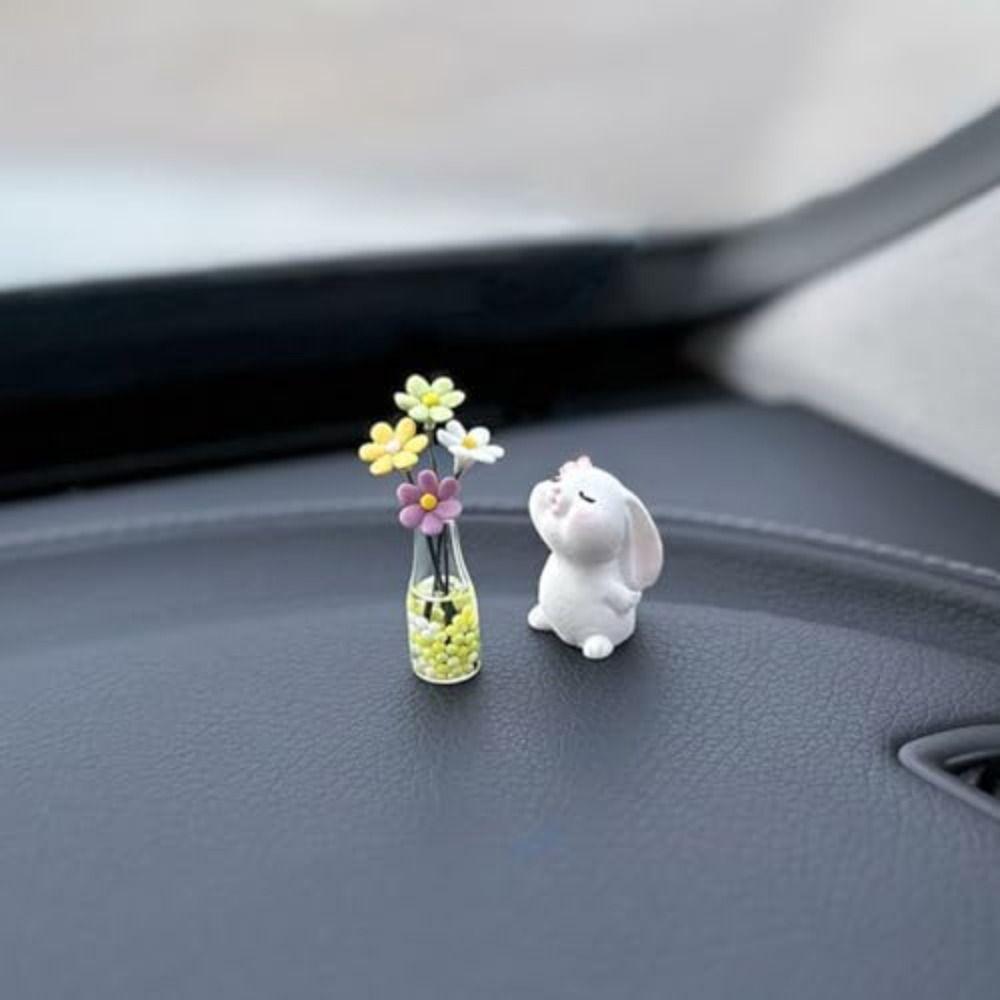 Mini Console Decoration Ornaments Micro Landscape Car Rearview Mirror Ornaments  Car Gifts