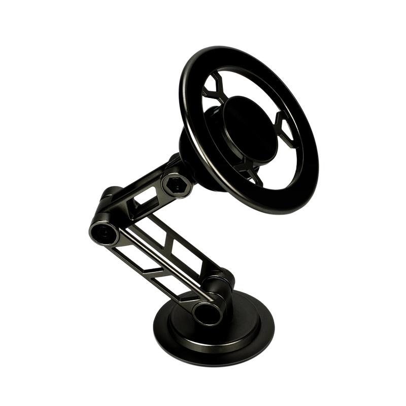 

Car Phone Holder With Vacuum Magnetic Suction Cup Foldable Adjustable Arm Phone Stand 360° Rotatable Navigation GPS For Bathroom