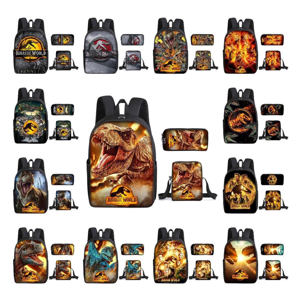 Jurassic World Dinosaurier Rucksack Große Kapazität Schultasche für Jungen und Mädchen