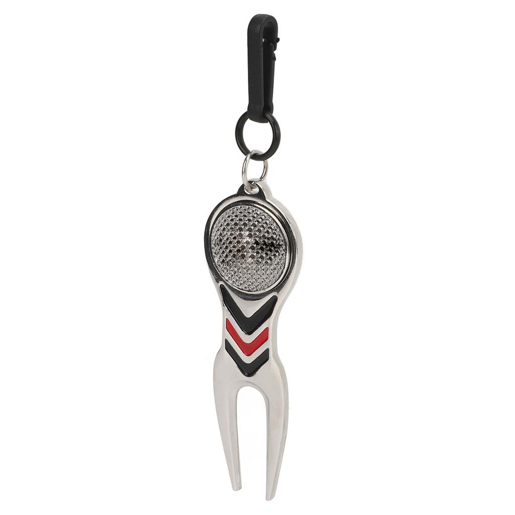 Golf Divot Repair Tool Golf Club Ball Putting Court Pitchfork Key Chain Type for Ground
