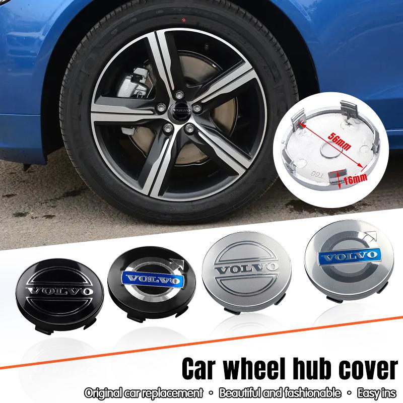 4pcs/Set 56/60mm Car Wheel Center Hub Caps For Volvo T5 T6 S40 S60 S90 XC40 XC60 XC90 V40 V50 V60 V90 AWD C30 C70 S80 V70 XC70