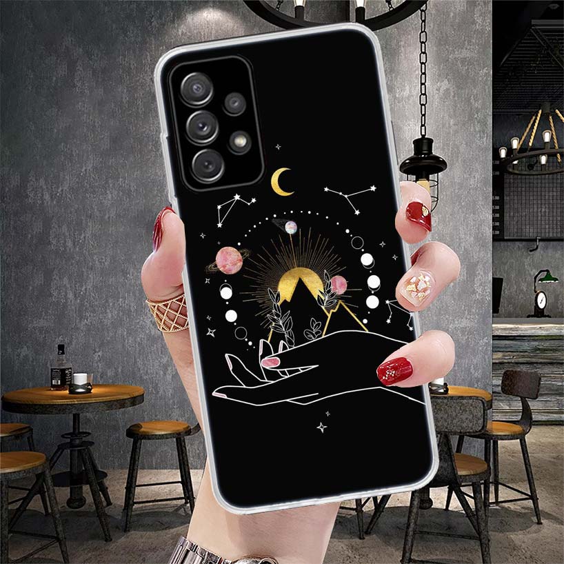 Moon Mystery Totem Witche Soft Phone Case For Samsung Galaxy S22 S23 S24 S25 Edge S26 Ultra S20 FE S21 Plus + Fundas Coque Galax