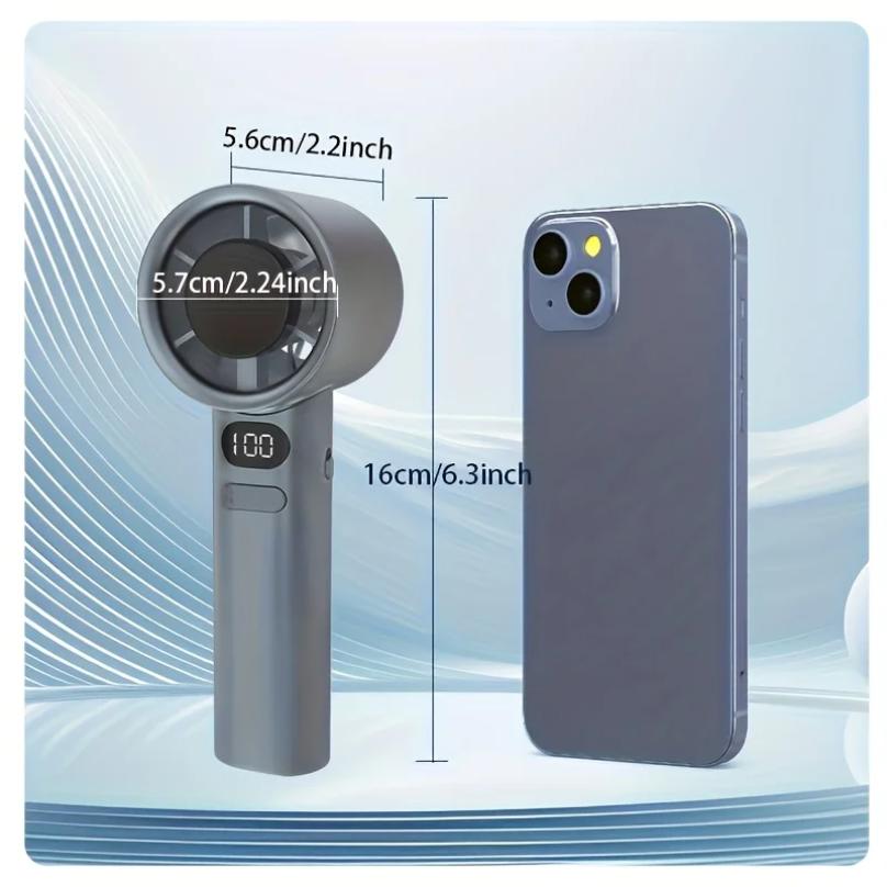 Handheld Mini Fan, Powerful 400mAh Wind Speed, Convenient USB Charging, Suitable for Travel, Outdoor Activities, and Summer