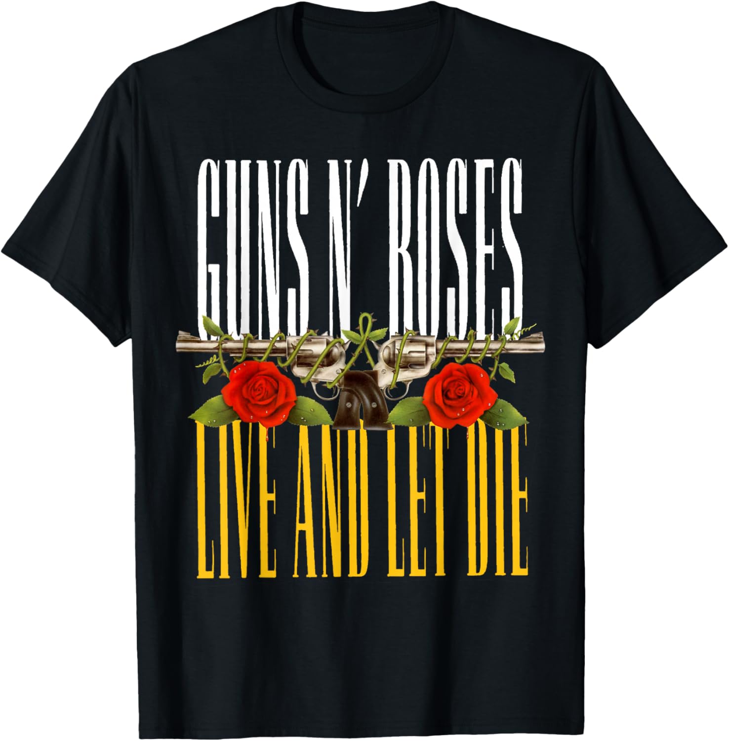 Official Guns N Roses Live and Let Die T-Shirt S разноцветный