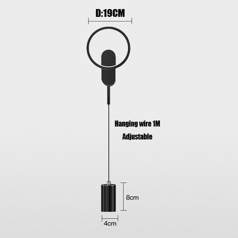 

Дизайнер рекомендует светодиодный настенный светильник для спальни, современный скандинавский свет, роскошный минималистский настенный светильник для гостиной с телевизором 12W plus 5W&Warm White (2700-3500K)&AC185-235V чёрный