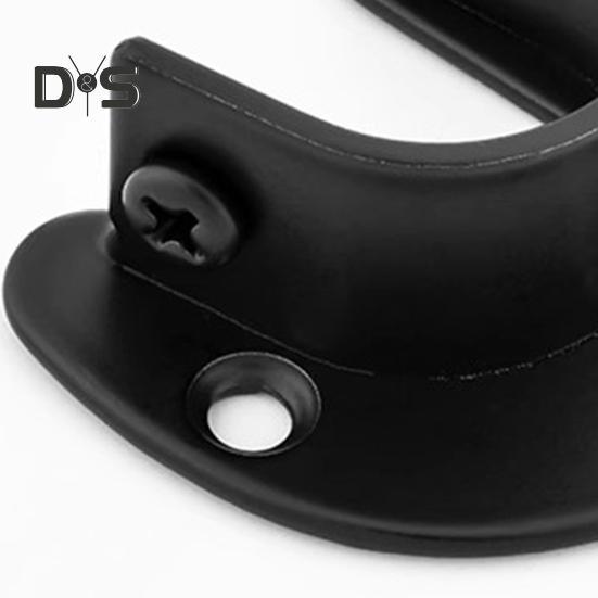 1 Set Closet Rod Bracket with Screws Rustproof Corrosion Resistant Simple Installation Curtain Rod Holder Closet Rod Support Kit