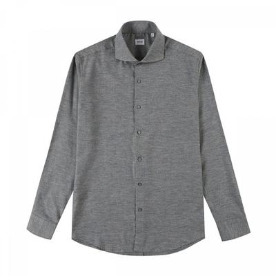 Fleece Solid Wide Slim Shirt Blfsl1 126gy