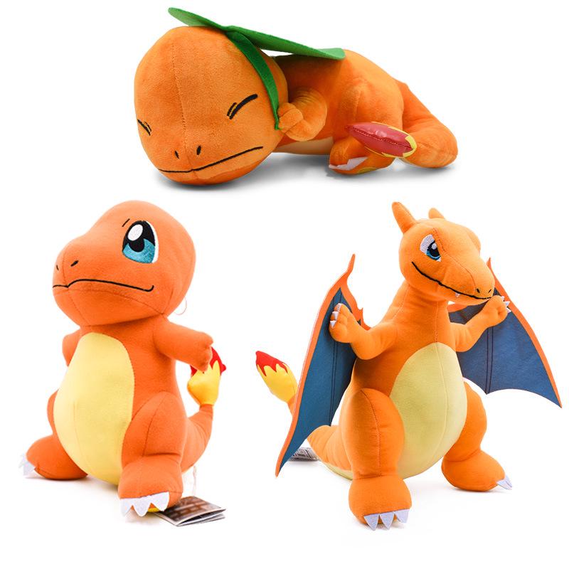 Large Standing Charizard Plush Toy - Charmander Evolved Form Nap Version