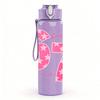 1PC Pink Number Sixty Seven Graffiti 750ml Color Plastic Sports Water Bottle Leakproof Flip Straw Lid Suitable for Sports Office Home Use