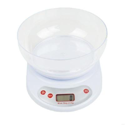 Y5LF Energy Saving Kitchen Weight Scale LCD Display Auto Baking Scale with Removable Bowl Plastic Weighing Tool