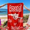 Football Team Print Beach Towel, Versatile Lightweight Absorbent Beach Towel for Pool Surf Yoga Bathroom, Perfect Birthday Holiday Gift