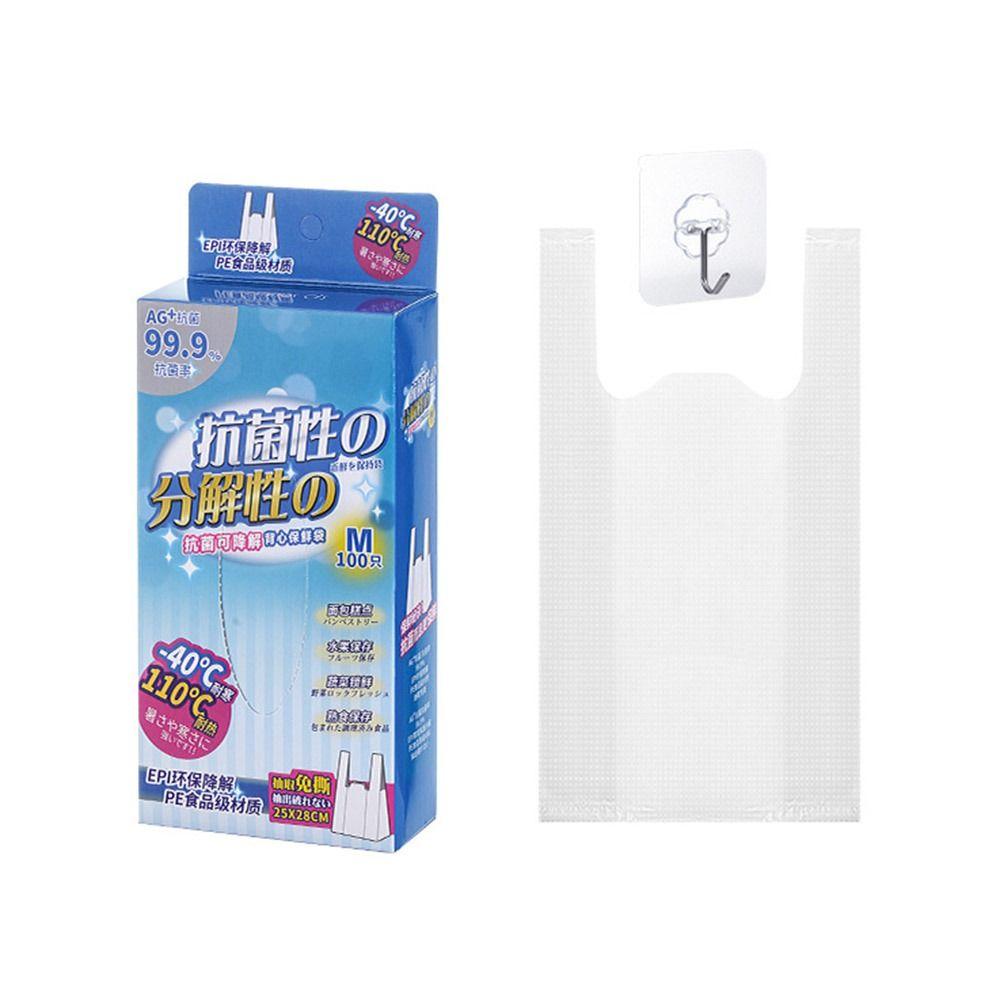 

60/100Pcs Large Capacity Freshness Protection Bag Leak-proof Plastic Bags Trash Bags Household 100Pcs-M
