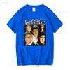 GEORGE CLOONEY T-SHIRT Vintage T-Shirt Anni '90 Retro Merch Omaggio Fan manica lunga o corta vintage Lavato grafica Unisex Versatile