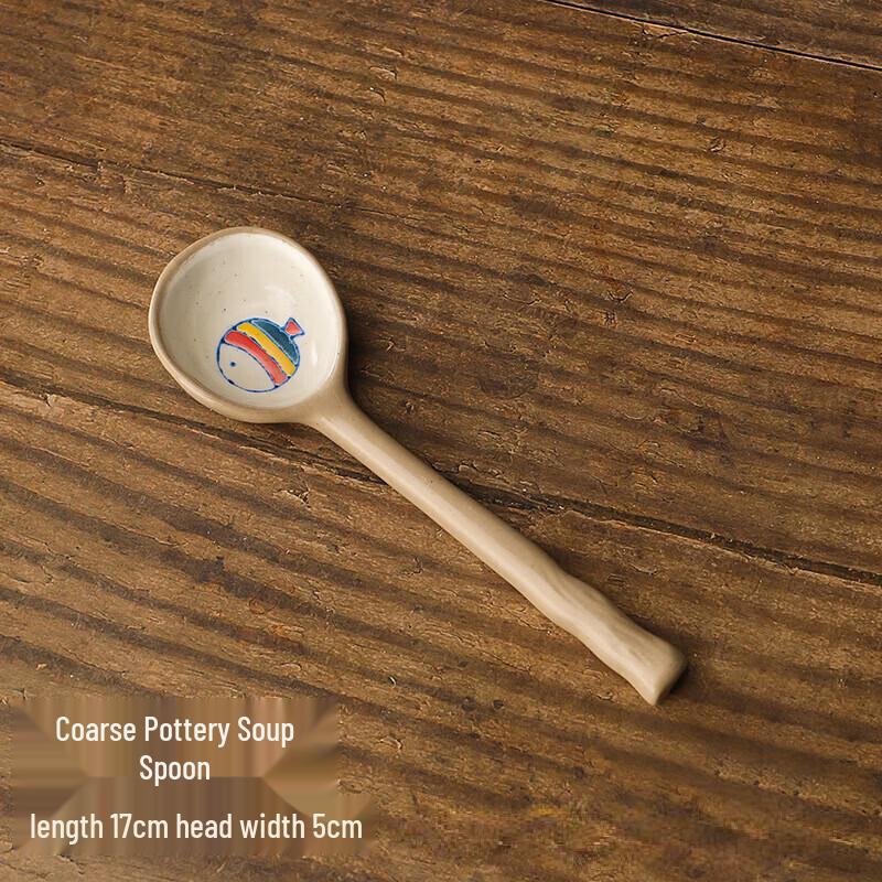 

ZISIZ Hand-painted Japanese Style Soup Spoon