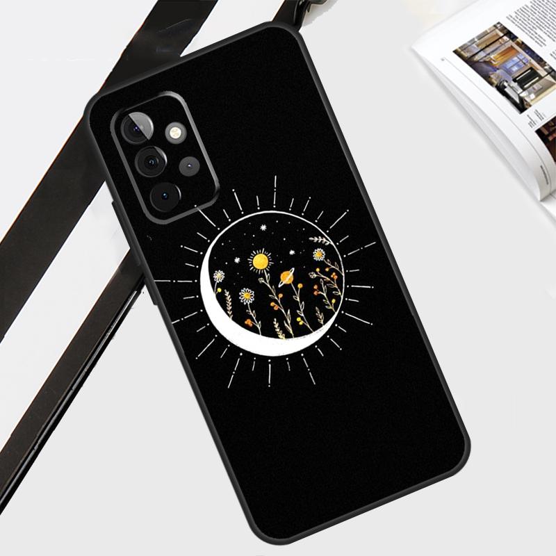 Sun Flowers Cat Snake Moon Case For Samsung Galaxy A12 A22 A32 A52 A56 A36 A26 A16 A06 A54 A34 A14 A13 A53 A15 A35 A55
