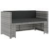 5-piece Garden Furniture Set with Cushions - Grey - 130 X 70 X70 Cm
