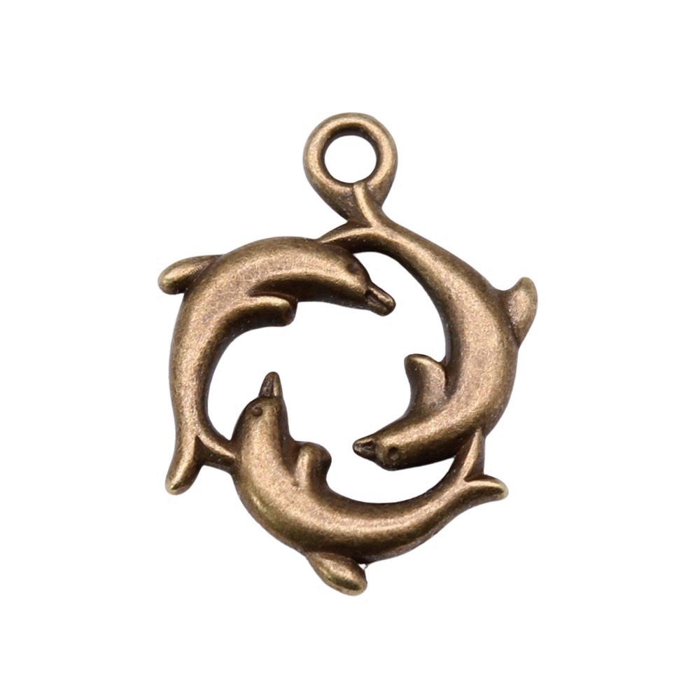 Mermaid Tail Charms Alloy Pendants For Ocean Themed Jewelry Making