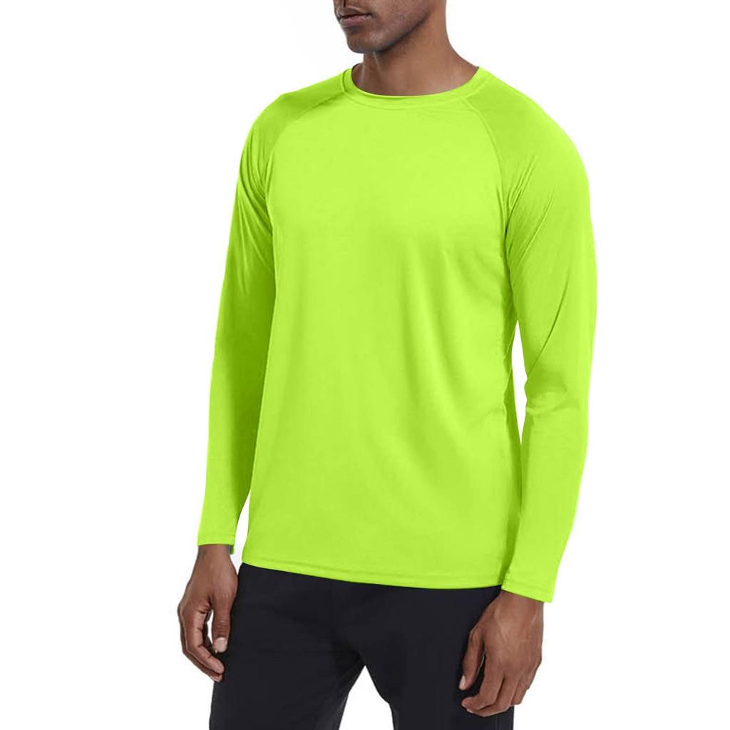 Men's Summer Color Round Neck Slim Sun Outdoor Beach Hiking Mountaineering Top