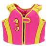 Kids Swim Vest Convenient Zipper Fin Design Comfortable Soft Pink Float Swimsuit Buoyancy Vest for Boating Surfing