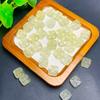 Natural Amethyst Square Ruyi Auspicious Cloud Carving Double-Sided Nine-Tailed Fox Flower Brand Citrine Diy Back Cloud
