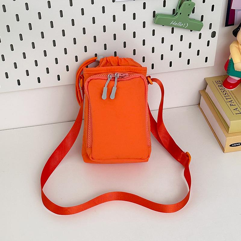 Lässige Kordelzug kleine quadratische Tasche, Sommer neue Mode Nylon Handy-Tasche, minimalistischer Stil Trend Umhängetasche