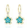 Fashion Sakura Cherry Blossoms Flower Earrings Stud Dangle for Women Wedding Party Christmas Party Jewelry Gift