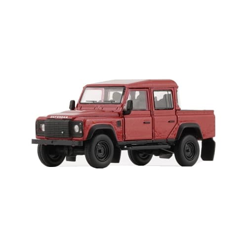 B-M Creations Land Rover Defender 110 16 Pickup Orange (RHD) 1/64 Scale 64B0267