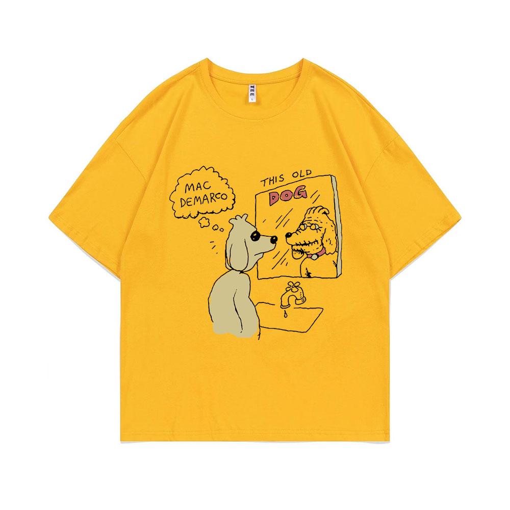 Mac Demarco This Old Dog Album Graficzny T-shirt Męski Lndie Pop Muzyka T-shirty Męskie Vintage T-shirty Męskie Hip Hop Oversizeowe Koszulki