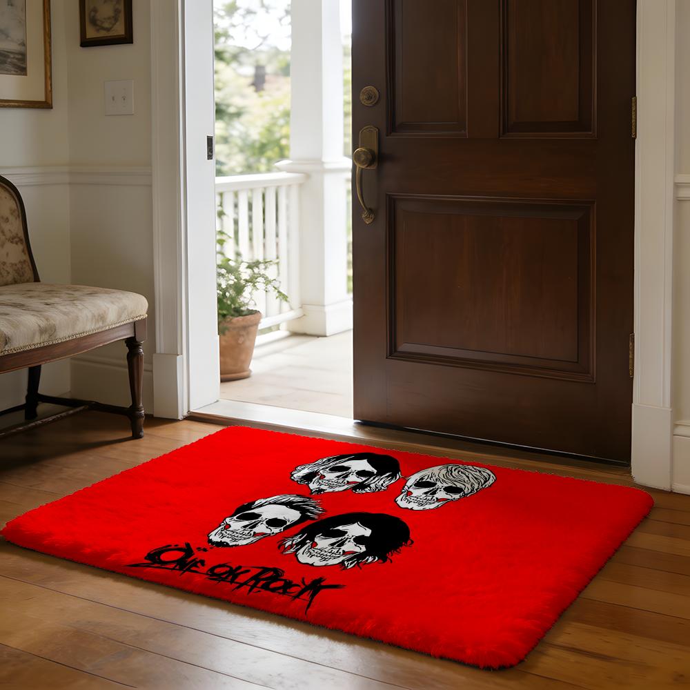 ONE OK ROCK One Ok Band Rock Floor Mat Soft Flannel Absorbent Mat Non-Slip Rug Home Bedroom Bathroom