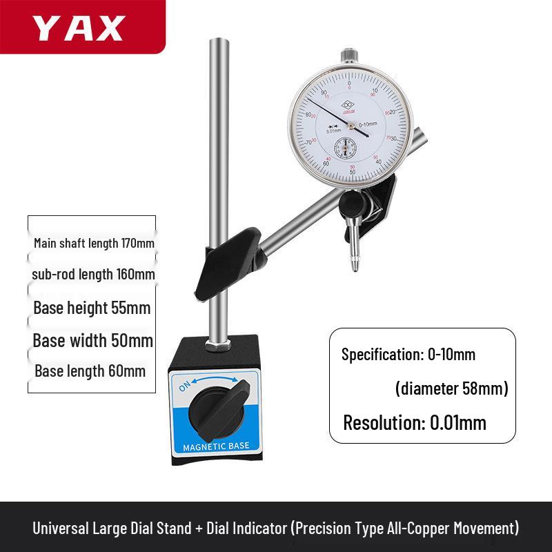 High Precision Dial Indicator Set with Magnetic Base and Lever Calibrator by Shangchen