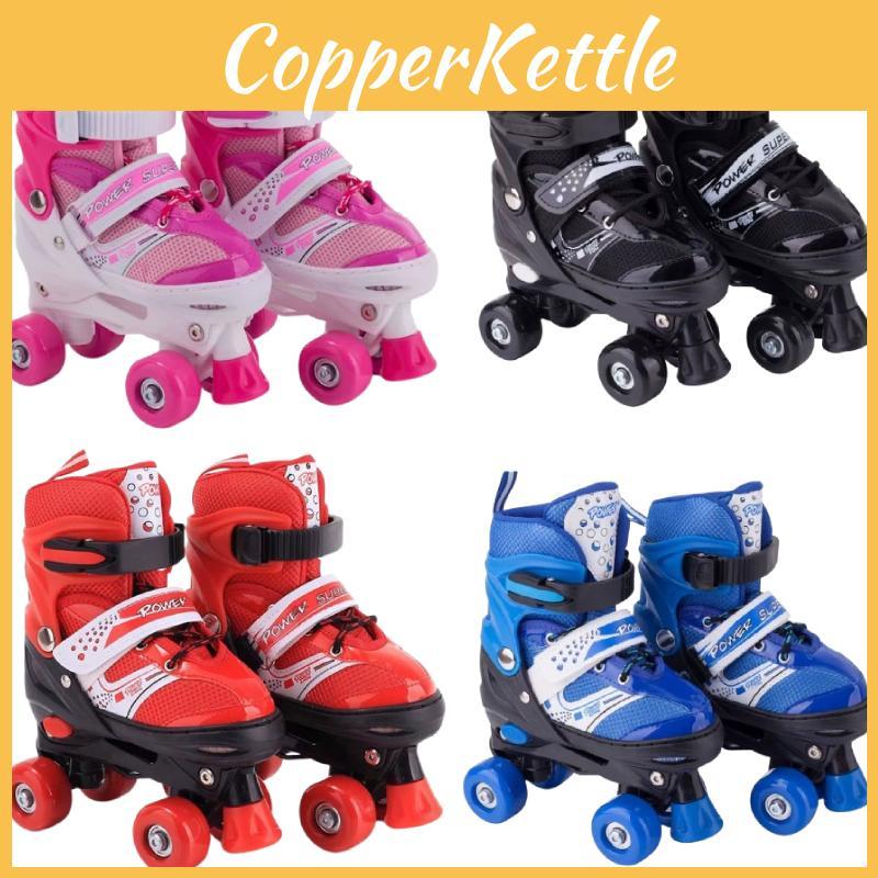 Adjustable Roller Pvc Skates For Kids With Brakes Wheels Safe Design Outdoor