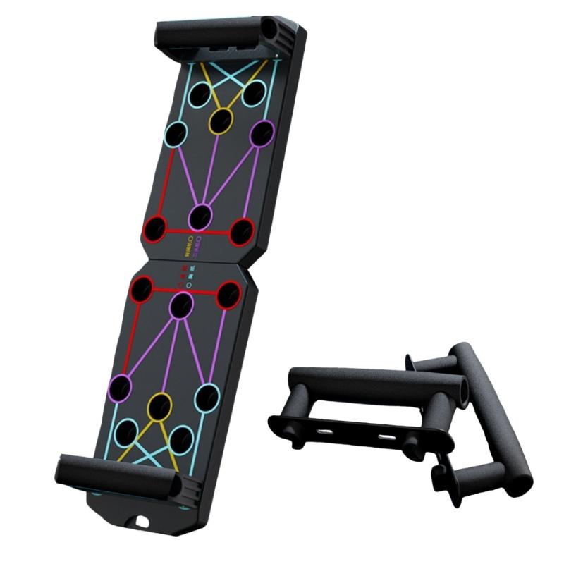 1 Set Multifunctional Thicken Push Up Board Fitness Muscle Home Gym Push Up 20 Holes Push Up Stand