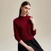 Zhaojun Women's Mock Neck Pure Cashmere Sweater
