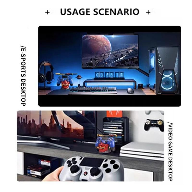 Držák herního ovladače Tvář ďábla Bojovník Mečoruky Držák ovladače Vhodný pro Ps5/4Ps5/Ps4/Xbox/Switch Držák ovladače