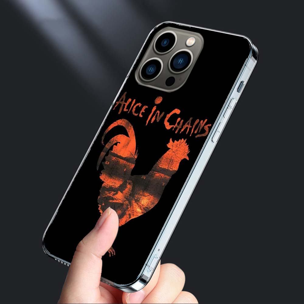 

Rock Band Alice In Chains Phone Case For Iphone 16E 15 Pro 14 Plus 17E 16 17 Pro Max Air 11 12 13 Mini Shockproof Capa Cute C iPhone 12 Mini