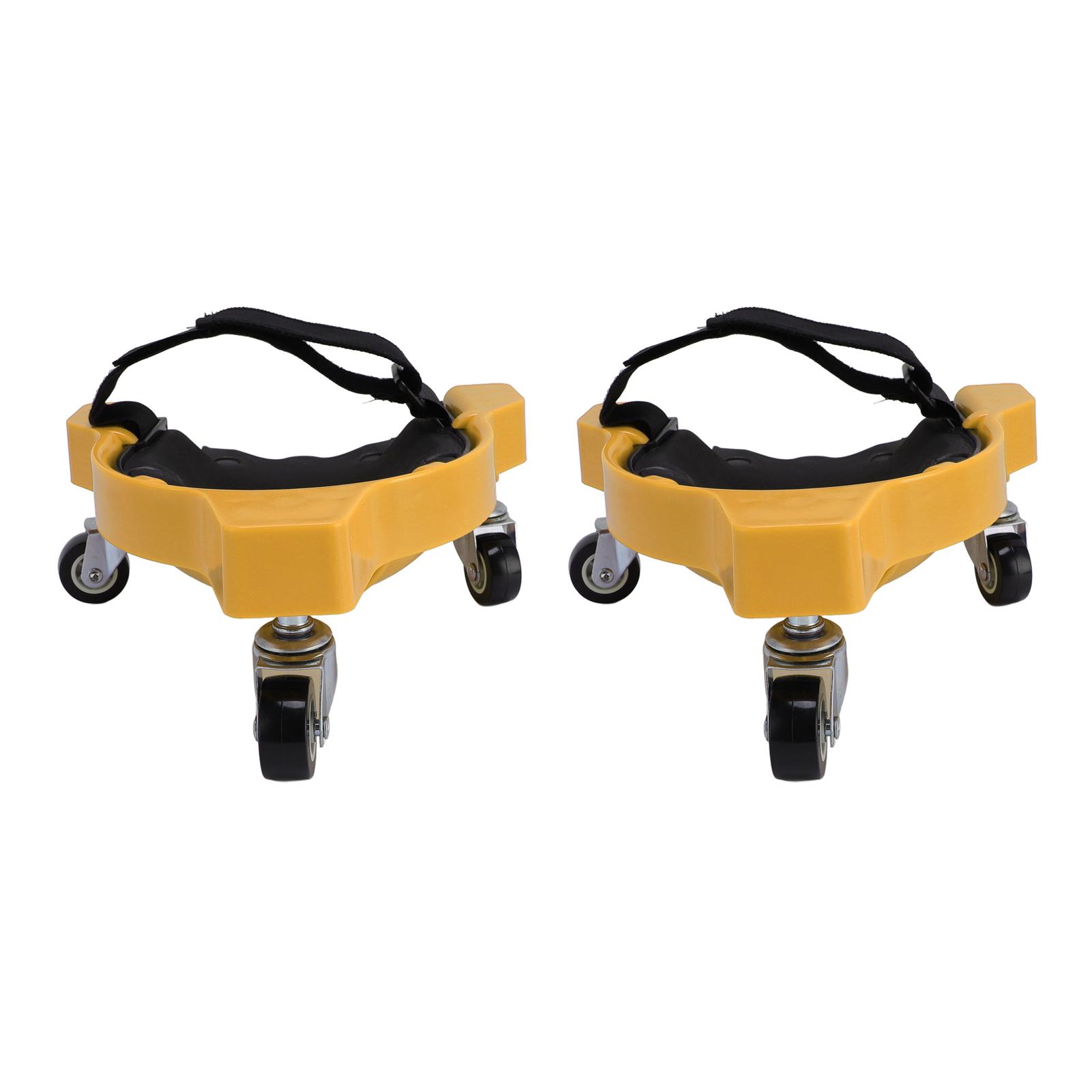 

1 пара наколенников на колесиках с поворотом на 360 градусов, роликовые наколенники для укладки плитки, каменной кладки, автомобиля