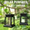 1pcs Retro Palace Lantern Outdoor Solar Lights Hanging Candle Lamps Landscape Yard Light Garden Decor Balcony Terrace Lamp