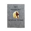 Afghan Hound, Tazi - Dog Passport Case, Document Case, Gift for the Traveller from the Brand