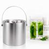3L Ice Bucket with Lid Portable Double Wall Wine Ice Barrel for Bar Hotel Party Use