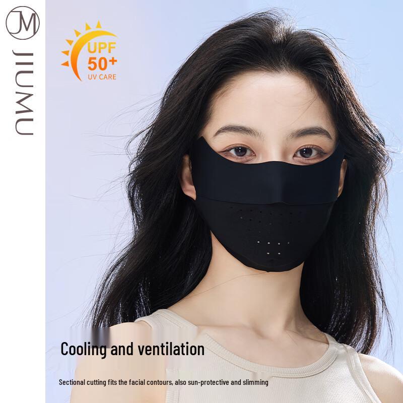JIUMU Women s UV Protection Ice Silk Sun Mask MM080
