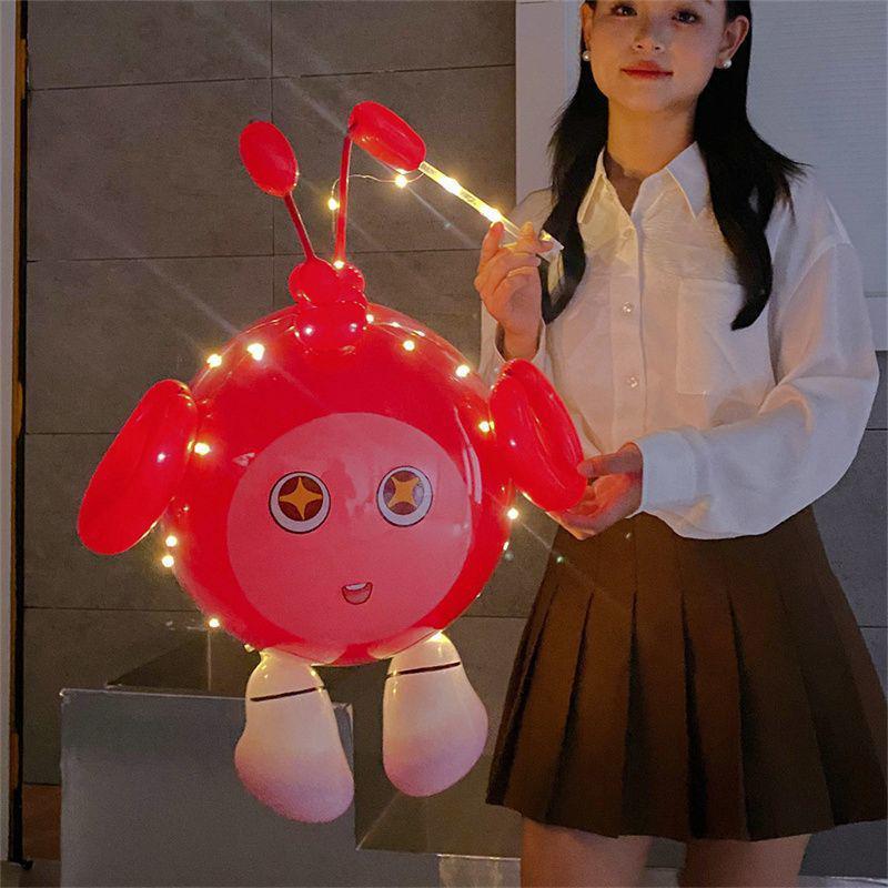 Cartoon Egg Waffle Lanterns: Luminous Bobo Balloons for Night Markets & Parties