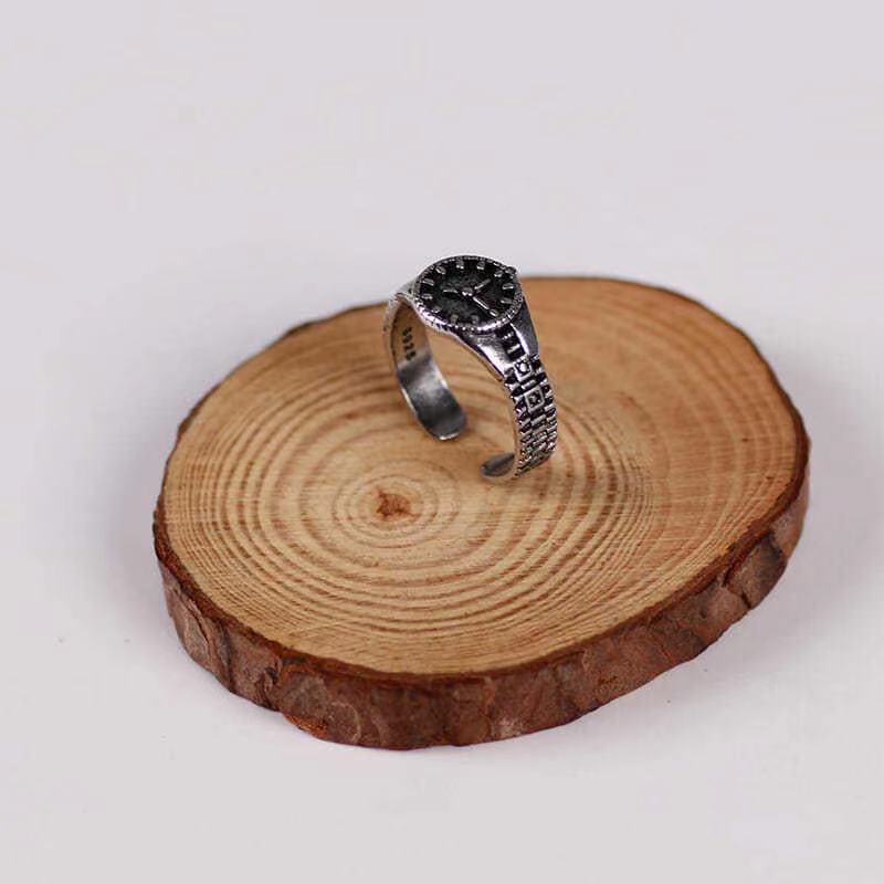 European and American Fashion Accessories Dial Ring Fashion Men's Street Hip-hop Open Ring Female
