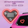 Solar Heart Shape Neon Light for Car Window Waterproof LED Mood Lamp with Suction Cup Romantic Atmosphere Decor