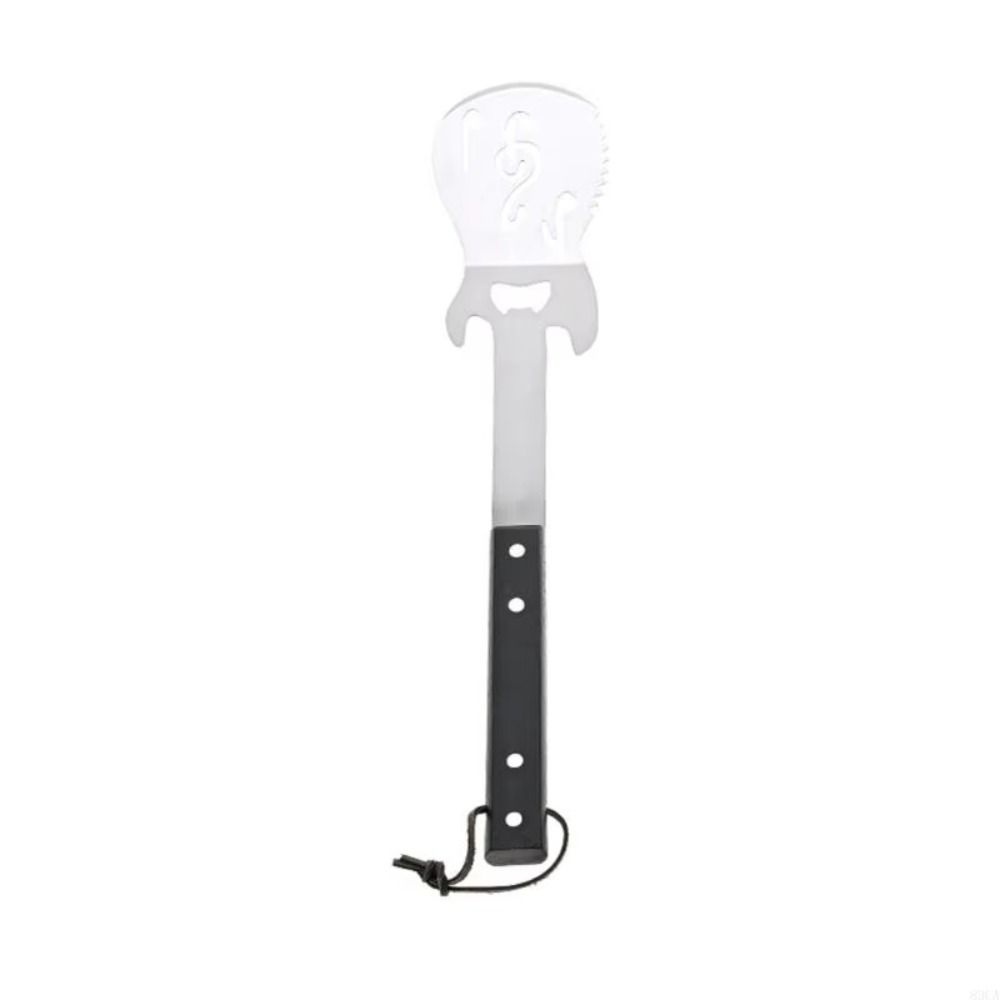 Stainless Steel BBQ Shovel Fork Clamp Easy Draining Barbecue Cutlery Kit Outdoor Party
