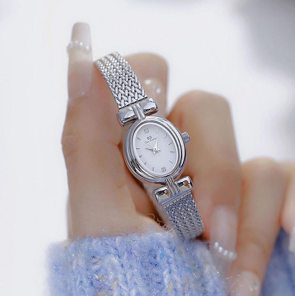 New Original Brand Watch For Woman Oval Gold Mesh Strap Vintage Watch Women Ladies Quartz Watches Luxury Birthday Gifts Women