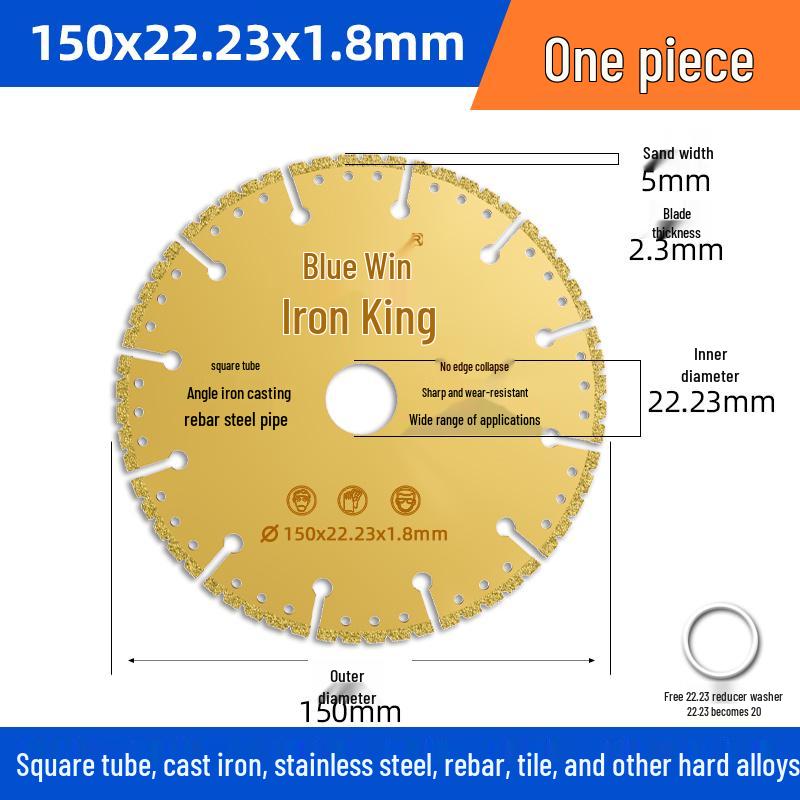 Stainless Steel Angle Grinder Disc: Iron Cutter, Metal Saw, Diamond Grinding Wheel, Tile Grooving