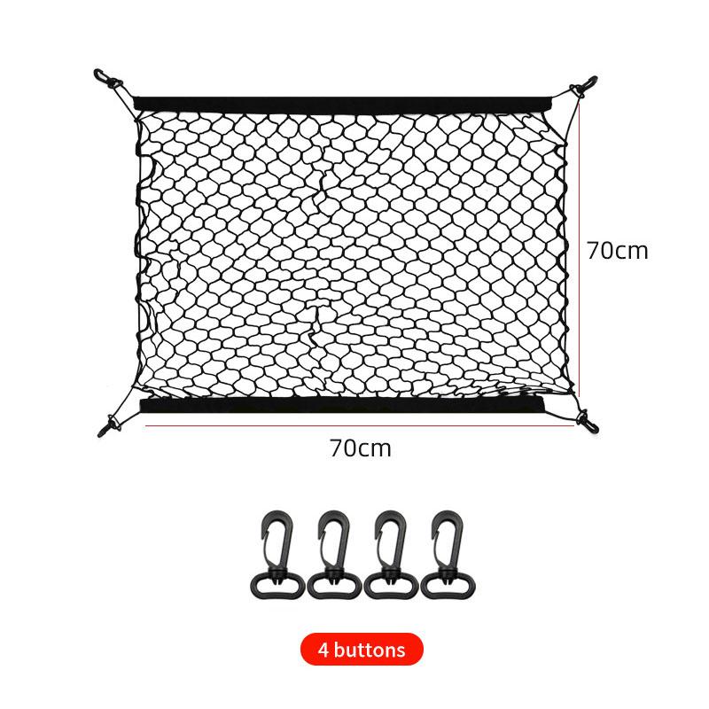 Camping Trolley Net Bag Garden Trolley Fixed Net Outdoor Elastic Storage Net Camping Car Mesh Bag Hanging Storage Network