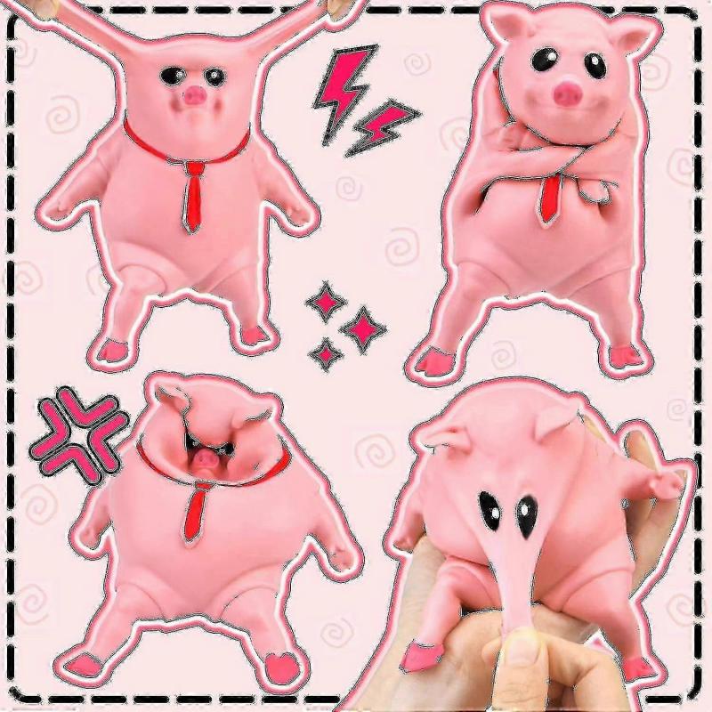 Schwein Quetschball Spielzeug, Anti-Stress Schwein Quetschball Spielzeug, Rosa Schwein Lustiges Sensorisches Quetschspielzeug