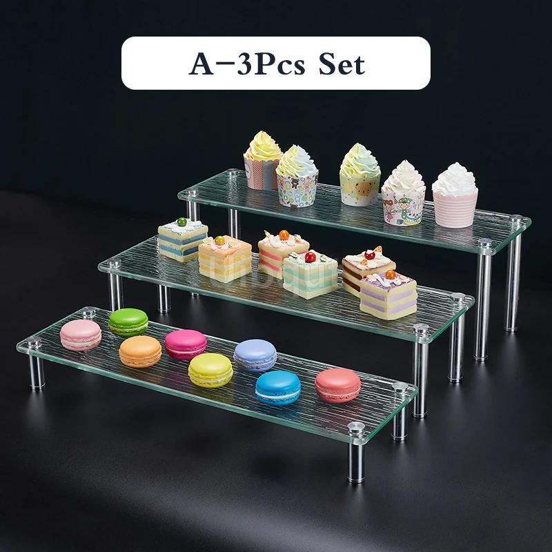 Buffet Multi layer snack seat cake display Acrylic sushi rack Wedding banquet snack Acrylic three-layer dessert rack resin molds